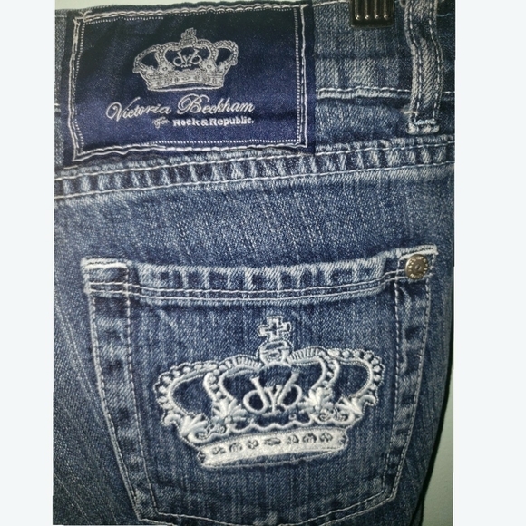 VICTORIA Beckham For Rock & Republic Denim Shorts - Women's - Picture 9 of 9